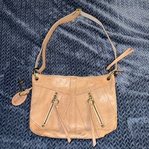 Crossbody Fossil Light Tan Leather Purse